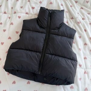 Fuinloth Amazon Black Puffer Vest (S)